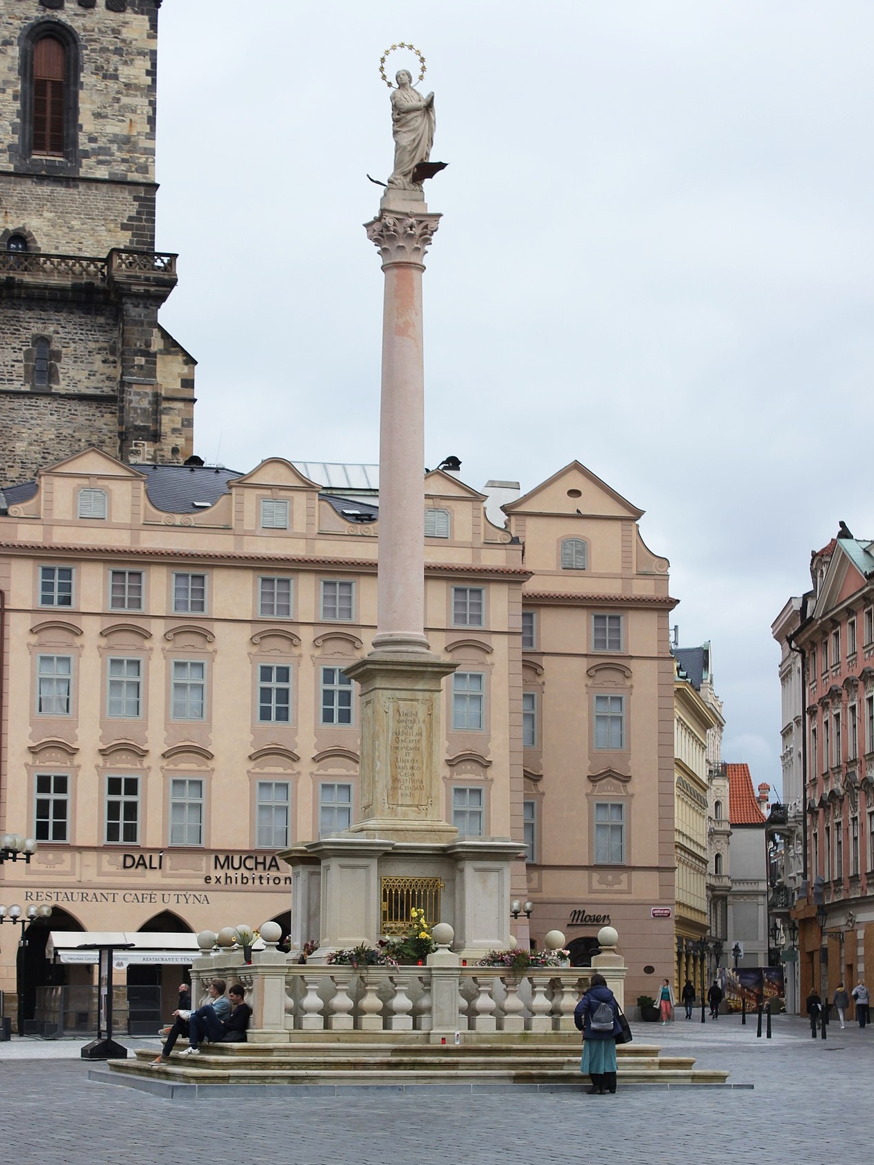 The atonement for White Mountain – Praha, Old Town Square, Marian column