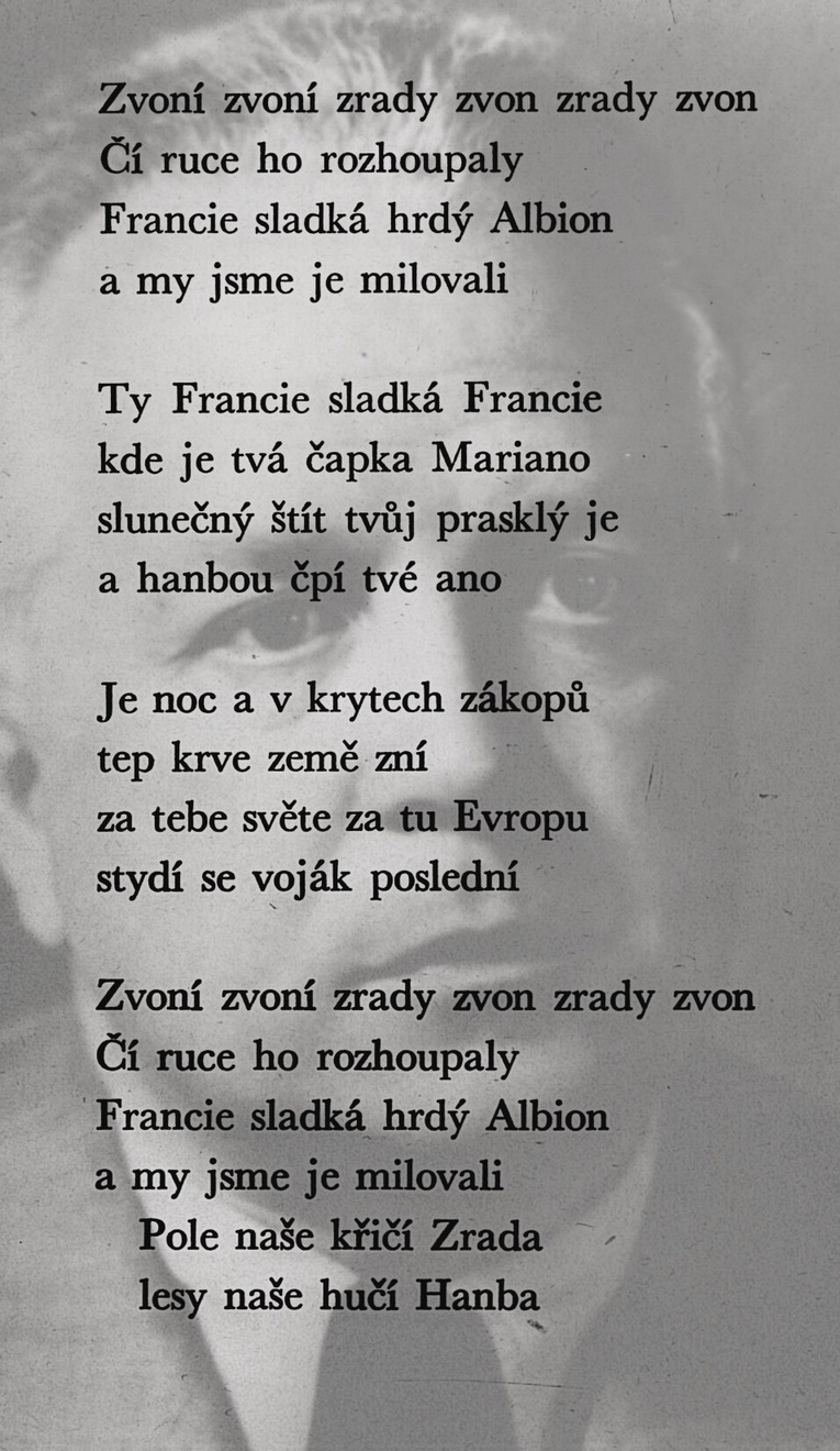 The Myth of Munich Betrayal – Praha, Memorial plaque of Františka Halase