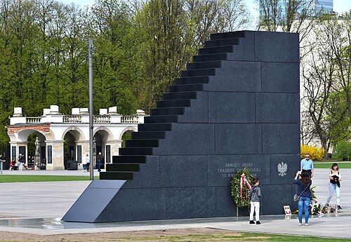 Smoleńsk tragedy – Monument to the Victims of the Smolensk Tragedy 2010 in Warsaw
